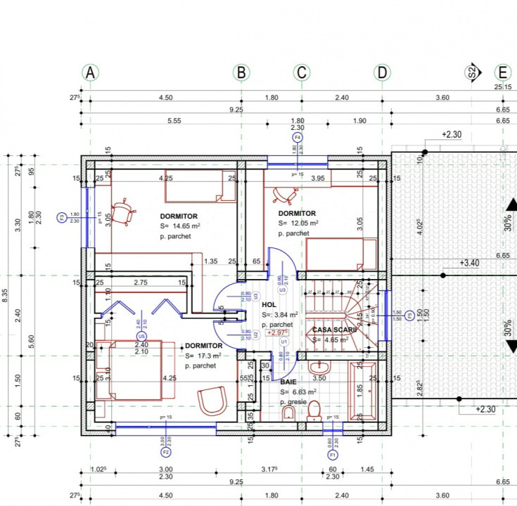  Casa individuala 135mp si 600 mp teren, aproape de padurea Chinteni  