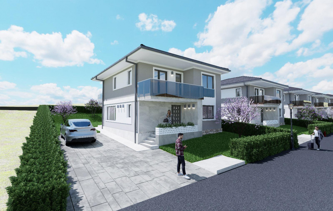  Case Individuale Noi în Chinteni – 120 mp utili, 500 mp teren | Finalizare 202