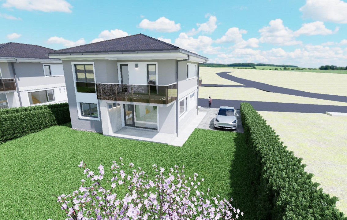  Case Individuale Noi în Chinteni – 120 mp utili, 500 mp teren | Finalizare 202