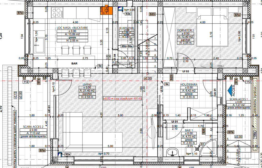 Case Individuale Noi în Chinteni – 120 mp utili, 500 mp teren | Finalizare 202