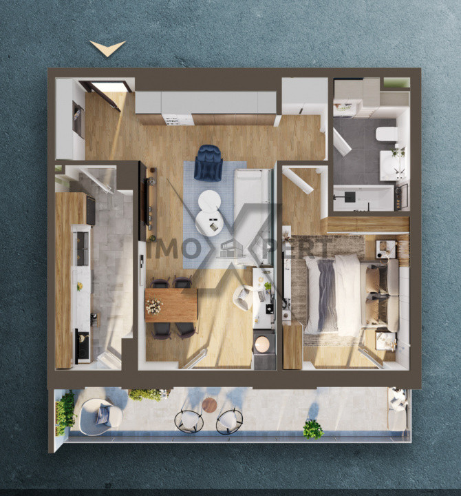 Apartament 2 camere , et intemediar, parcare, Elite City