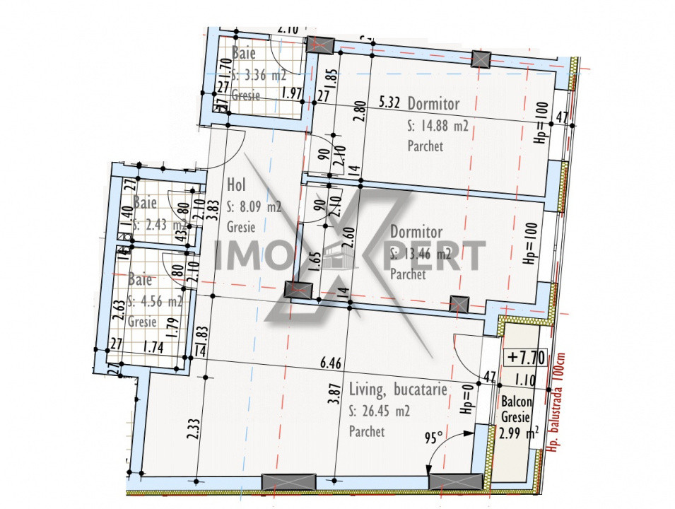 Apartament 3 camere în complex nZEB, zona Pod IRA 