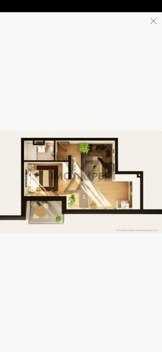 Apartament 2 camere, et intermediar, Între Lacuri Residence