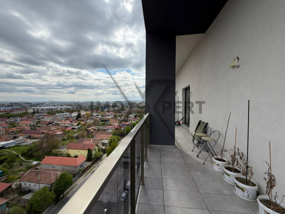 Apartament 4 camere, 94 mp, terasa 38 mp, parcare, ansamblu Iris