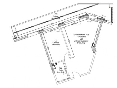 COMISION 0%, Apartament cu 2 camere cu CF în Wings