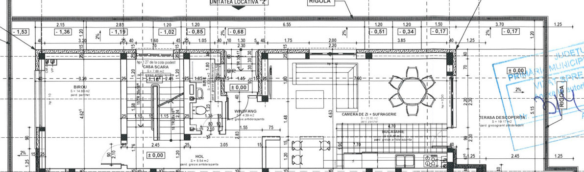 Duplex de 4 camere, semifinisat, zona Voronet