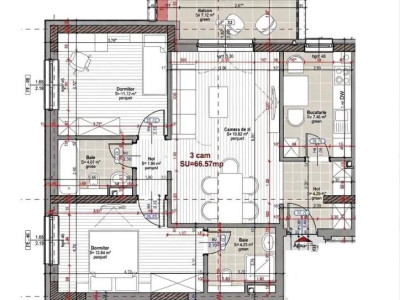Apartament 3 camere, parcare, Park Lake